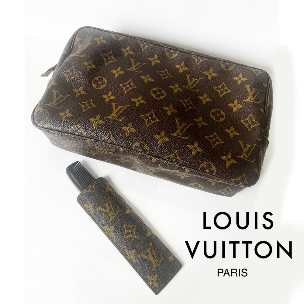 Vintage, Rare Louis Vuitton Cosmetic Pouch Trousse Toilette 28 with Comb/Case